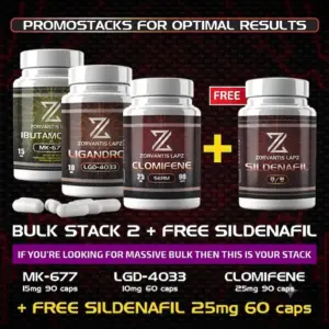 BULK Stack #2 (MK677 / LGD4033 / Clomifene) + FREE Sildenafil